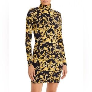 ALICE + OLIVIA - Delora Long-Sleeve Turtleneck Mini Dress #U1396 $350, Size 8